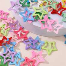 20pcs Star Shaped Hair Clips, Suitable For Everyday Wear, Hair Accessories, Head Accessories, Hair Accessories For Women - Multicolor - View 3