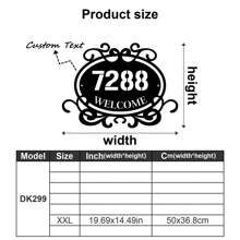 1pc Custom Vintage Metal Doorplate Decorative Art, Rural Street Nameplate Wall Decorations - Personalized Door Numbers And Text - Wall-Mounted Multifunctional Address Signs, House Numbers, Outdoor Address Signs, Farmhouse Door Art Gifts Birthday Graduation - Multicolor - View 59