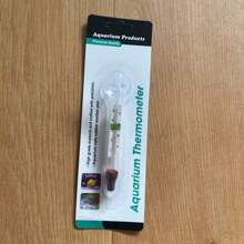 Aquarium Thermometer Floating Glass Aquarium Water Thermometer, High Precision Water Thermometer Turtle Tank Measuring Meter Does Not Charge, Does Not Require Batteries