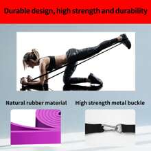 Exercise Bands Resistance Bands Set Stretching Bands For Working Out With Foam Roller Jump Rope Door Anchor Handles Carry Bag Legs Ankle Straps