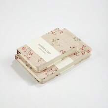 Sổ tay bìa vải dày A6 sáng tạo tối giản, sổ tay lập kế hoạch B6 có bìa in, trang nửa trống nửa dòng, di động cho học sinh - trắng - Xem 8