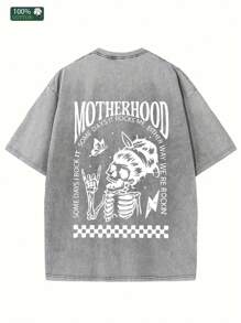 Sometimes It Will Shock Me. Men's 230 High-Quality Batik Pure Cotton Retro Fashion Brand T-Shirts, Short-Sleeved T-Shirts And T-Shirts With A Certain Thickness Suitable For Summer Wear.