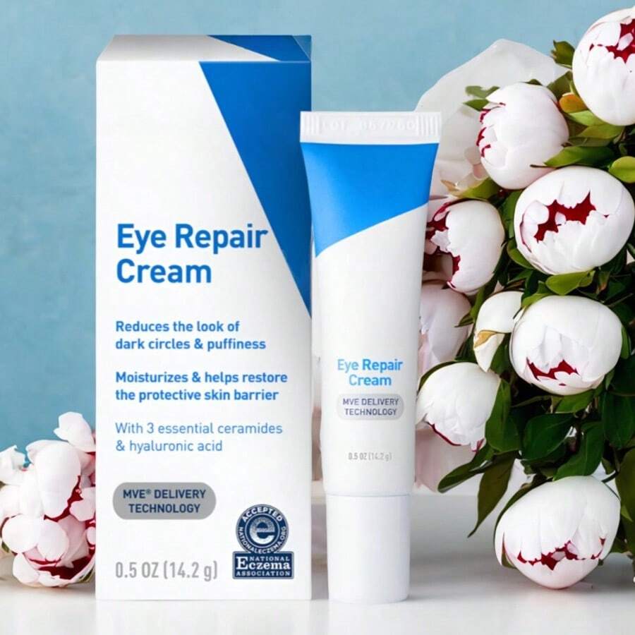 Hydrating Under Eye Cream For Puffiness- 3 Pack, Bags, And Dark Circles | With Hyaluronic Acid, Niacinamide & Marine Extracts