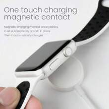 SIMSONLAB 2025 Aufgerüstetes Kompatibles Ladegerät Magnetisches Schnellladekabel, USB Ladekabel [Tragbar] Magnetisches kabelloses Ladegerät Kompatibel mit Series 1 (nach Oktober 2016 produziert)/2/3/andere offizielle Modelle