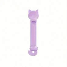 1 件/易挤压猫零食分配器 - 长柄舔猫湿粮喂食器，塑料宠物零食勺