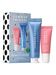 Preppy Skincare Set: Summer Fridays Jet Lag Mask + Lip Butter Balm Viral Self-Care Essentials Travel Size 0.5oz Pink Sugar & Hydration - Self-Care Celebration - 查看 3