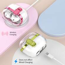 Чохол для Bluetooth-навушники Galaxy Buds3/Pro, новий гальванізований захисний чохол Buds3 Pro, м'який, креативний прозорий чохол для навушників Buds 3 Pro для чоловіків/жінок - Різнокольоровий - Переглянути 7