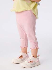 Balabala Baby Girls' Lightweight Leggings, Stylish Summer Pants, 2025 New Arrival