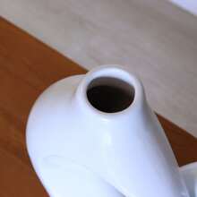 Monaco Ceramic Vase Pair - White - View 3