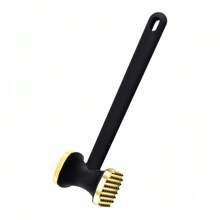 1PC Zinc Alloy Meat Tenderizer Double-Sided Meat Hammer, Steak Pork Chop Meat Hammer, Household Barbecue Marinated Meat Minced Meat Hammer Tendon Breaker, High Quality And Efficient, Multi-Functional Kitchen Tools