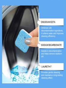 Washing Machine Stain Removal Effervescent Tablets Drum Washing Machine Detergent To Remove Dirt Stains And Clean Odor - Multicolor - View 6