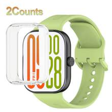 2pcs/Set Full Transparent Case+Silicone Strap Compatible With Redmi Watch 5/5 ESIM SmartWatch WristBand Bracelet Replacement Band For Xiao-Mi 8 9 Pro Redmi Watch 4 5 Strap - For Redmi Watch 5/5ESIM - View 14