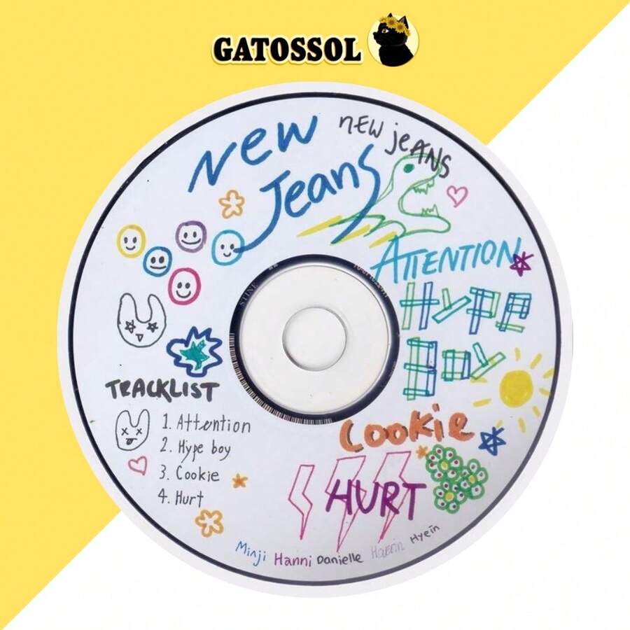 NJZ - NEW JEANS - BOTTON 4.5 Cm - KPOP-IDOL-KOREAN- Bottom/Button - Button - Brooch Pin - Button - Button - Pin - Botum BOTTONS - B6-單按鈕 - 查看 1