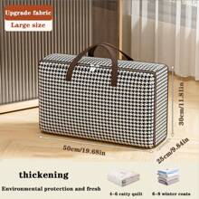 1 Túi đựng đồ di chuyển dạng lưới Thousand-Bird nâng cấp, Túi du lịch chống bụi và chống ẩm dày, Túi đựng đồ gia dụng đa năng dung tích lớn. - Chó săn đen trắng - Xem 3