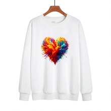 1/2/3 miếng dán ép nóng hình trái tim nhiều màu - Miếng dán chuyển nhiệt theo chủ đề hoạt hình, miếng dán vải trang trí chống thấm nước có thể giặt được, dùng cho thiết kế quần áo - Nhiều màu - Xem 7