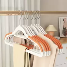 5pcs 15pcs 25pcs 35pcs Space-Saving Non-Trace Hanger For Clothes With Skid-Proof Design, Dual-Position Clothes Rack For Damp And Dry Clothes Support