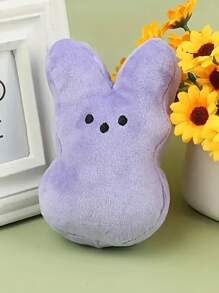 12个可爱兔子毛绒玩具，5.5英寸复活节兔子毛绒玩具，柔软涤纶材质，多种颜色（蓝、紫、粉、橙、黄），是复活节装饰、篮子填充物以及送给儿童和青少年的理想礼物。可爱的兔子造型，粉彩毛绒玩具，兔子玩具，复活节礼物，家居装饰，复活节，复活节礼物，复活节玩具