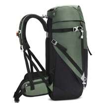 50l Camping Bag Oxford Cloth High Capacity Mountaineering Backpack For Outdoor Hiking Green