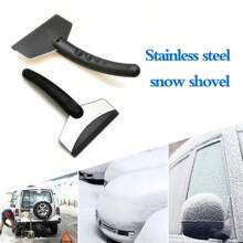 Pala de nieve multifunción para coche, herramienta de descongelación de parabrisas de invierno, raspador de hielo, herramientas de eliminación de nieve de vidrio, accesorios para automóvil, 2 uds. - 2 piezas - Ver 8