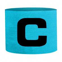1 pieza Brazalete ajustable y elástico de capitán con la letra "C", disponible en varios colores, para combinar con juegos y entrenamientos de deportes de equipo a fin de identificar claramente la posición del capitán del equipo y facilitar las actividades