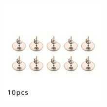 10/100pcs Multi-Size Metal Blank Post Round Stud Earrings Base Earbuds DIY Earbuds Make Earring Accessories