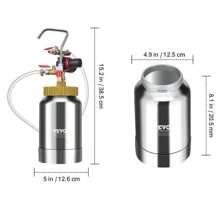VEVOR 2L/0.5gal Spray Paint Pressure Pot Tank, Lightweight Air Paint Pressure Pot, 1.8mm Nozzle Spray Paint Gun 3m Hoses For Home Decoration Architecture Construction Automotive Painting, 45PSI Max - 預設 - 查看 8