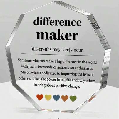 Difference Maker Gifts Thank You Gifts For Leader Boss Best Mom Mentor Boss Manager Coworker Teacher Appreciation Quote Difference Maker Home Office Gift Desk Decor Signs Plaques