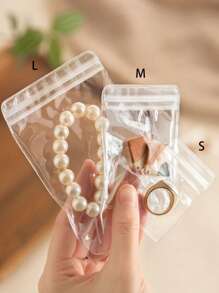 10 piezas Bolsas de joyería antiox, bolsas de cremallera de joyería transparentes, organizador de joyería pequeño, bolsas de almacenamiento para anillos y aretes, bolsas con cierre autosellante para empacar joyas, bolsas con cierre hermético portátiles a prueba de agua, bolsas para maquillaje, organizador de maquillaje, almacenamiento de maquillaje