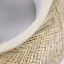 HYYKJ-US Rattan Ceiling Light Fixture, Bamboo Ceiling Light, Bamboo Woven Ceiling Light