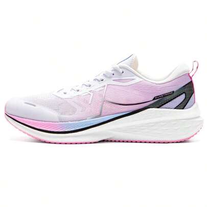 XTEP Men's Running Shoes, Comfortable Breathable Casual Sports Shoes, 875119110038 New White/Neon Pink/Powder Blue