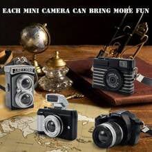 复古迷你数码相机 - 迷你相机模型 - 朋克风格珠宝/钥匙扣 - 非常适合礼物和迷你装饰 - 相机爱好者的完美收藏（无电池）