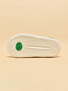 儿童泡沫拖鞋，轻便防滑软底可爱小/大童居家休闲速干凉鞋，简约男女通用沙滩拖鞋 - 綠色 - 查看 6