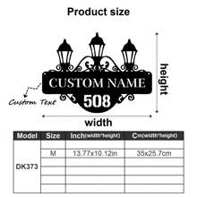 1pc Custom Vintage Metal Doorplate Decorative Art, Rural Street Nameplate Wall Decorations - Personalized Door Numbers And Text - Wall-Mounted Multifunctional Address Signs, House Numbers, Outdoor Address Signs, Farmhouse Door Art Gifts Birthday Graduation - Multicolor - View 44