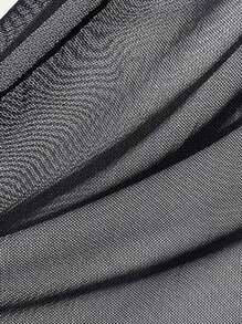 Comfortable Sleepwear, Solid Color Mesh Seductive Backless Strap Dress,Sexy Lingerie - Black - View 4