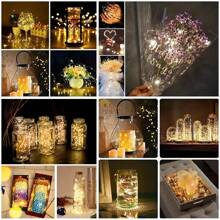 1/5/10/20/30 stuks Mini LED-feeërieke lampjes - op batterijen werkende koperdraadlampjes, geschikt voor Kerstmis, Moederdagdecoratie, decoratieve geschenken, bloemen, festivals, bruiloften, tuinen, feestbenodigdheden, knipperende vuurvliegjeslampjes