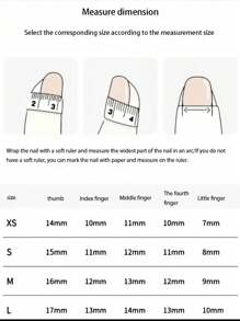 10pcs Dreamy Tie Dye Macaron Color Hand-Painted Minimalist Palm Tree Pattern Nail Tips Press On Nails - Multicolor - View 7