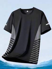 Camisetas deportivas y de exterior para hombre. Ropa de exterior para primavera y verano. Prendas superiores activas. Camisetas de manga corta para uso diario y casual, running y entrenamiento, cómodas y holgadas, para tenis, golf, hockey y equitación. - Verde - Ver 5