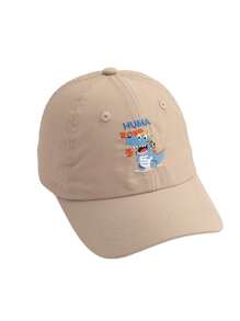 1pc Kids Cartoon Embroidered Dinosaur Quick Dry Sun Protection Baseball Cap, Spring/Summer, All Season Snapback Hats