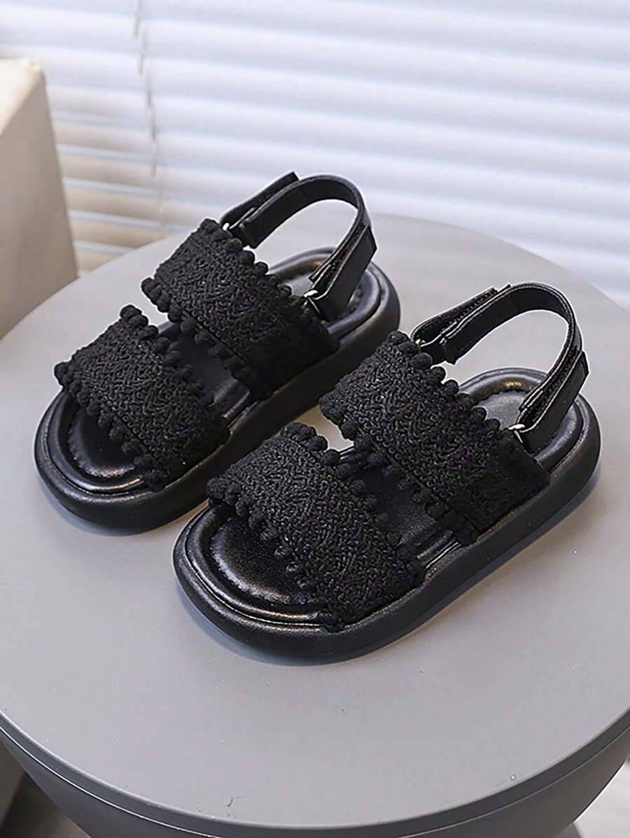 儿童平底凉鞋 / 儿童时尚轻便软底凉鞋 - 黑色 - 查看 1