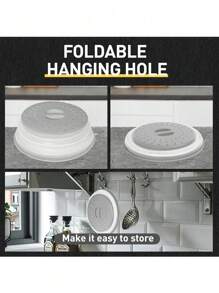 1 pieza Cubierta antisalpicaduras de silicona para microondas, cubierta para alimentos y frutas en el microondas, cubierta para plato de microondas, tapa de microondas, esencial de cocina, apta para lavavajillas