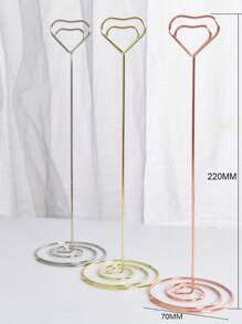 Set de 10 piezas de soportes de tarjetas de escritorio, soportes de visualización, soportes de tarjetas y fotos para la configuración de la mesa, soportes de números de escritorio, soportes de notas de alambre, soportes de números de mesa, soportes de tarjetas de visita, para bodas, aniversarios, fiestas de cumpleaños, centros de mesa, soportes de tarjetas de mesa para fiestas de cumpleaños