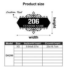 1pc Custom Vintage Metal Doorplate Decorative Art, Rural Street Nameplate Wall Decorations - Personalized Door Numbers And Text - Wall-Mounted Multifunctional Address Signs, House Numbers, Outdoor Address Signs, Farmhouse Door Art Gifts Birthday Graduation - Multicolor - View 16