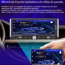 Autoestéreo Pantalla Táctil 1 Din 6.9 Pulgada Carplay Y Cámara - Negro - Ver 8