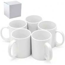Sublimation Mugs, Cups 11oz Sublimation Ceramic Blank Coffee Mugs,White Cups, Sulimation Blanks, Blank White Mugs-36 Pack Bulk Bundle (36pc White Mug Single Box) - 白色 - 查看 7