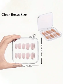 Juego de 2/4/6 cajas de almacenamiento y exhibición de arte de uñas, cajas de esmalte de uñas transparentes hechas a mano, cajas pequeñas para muestras de arte de uñas, cajas de empaque vacías para productos de uñas, bolsas, bolsas de maquillaje, tocador, viaje, bolsa de maquillaje, organizador, almacenamiento, organizador de maquillaje, bolsas de maquillaje, bolsa de aseo, organizador de escritorio, bolsa de cosméticos, bolsa de maquillaje, organizador de maquillaje, accesorios de tocador, bolsa de maquillaje, bolsas de maquillaje, joyero, bolsa, soporte para brochas de maquillaje, soporte para brochas, organizador de perfumes, bolsa, regalos para mujeres, regalos de Navidad, ideas de regalo para mujeres, decoración de habitación - transparente - Ver 6