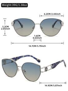 LINFEMAND LINFEMAND klassische Luxus Katzenaugen-Brille mit mehrfarbigem Rahmen, Unisex, Nylongläser, für Alltag, Party, Urlaubsgeschenk für Sommerstrand, Outdoor, Reise