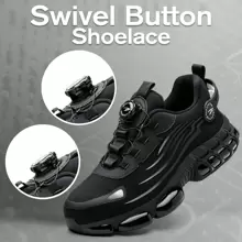 frysen Zapatos de trabajo frysen, zapatos de seguridad para hombres y mujeres, puntera de acero, antiaplastamiento, ligeros, deportivos, transpirables, con autobloqueo y liberación rápida, zapatos de protección de moda, talla 36-46 UE