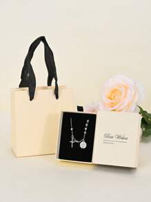 1pc 925 Sterling Silver Antioxidant Real Platinum Plated, Monobloc Carved Priest Cross Jesus Prayer Beads Bracelet, Comes With Deluxe Gift Box And Bag, Suitable For Mother's/Valentine's Day, Couples, Friends, Believers, First Holy , Everyday & Festival Wear, Prayer - White - View 3