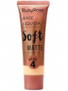 Soft Matte BEIGE/Chocclate Ruby Rose HB-8050 Liquid Foundation - Bege4 - 查看 3