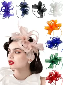 Fascinators Hats 20s 50s Hat Pillbox Hat Tea Party Headwear With Veil For Girls And Women